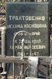 Трактовенко Нехама Иосифовна, Москва, Востряковское кладбище